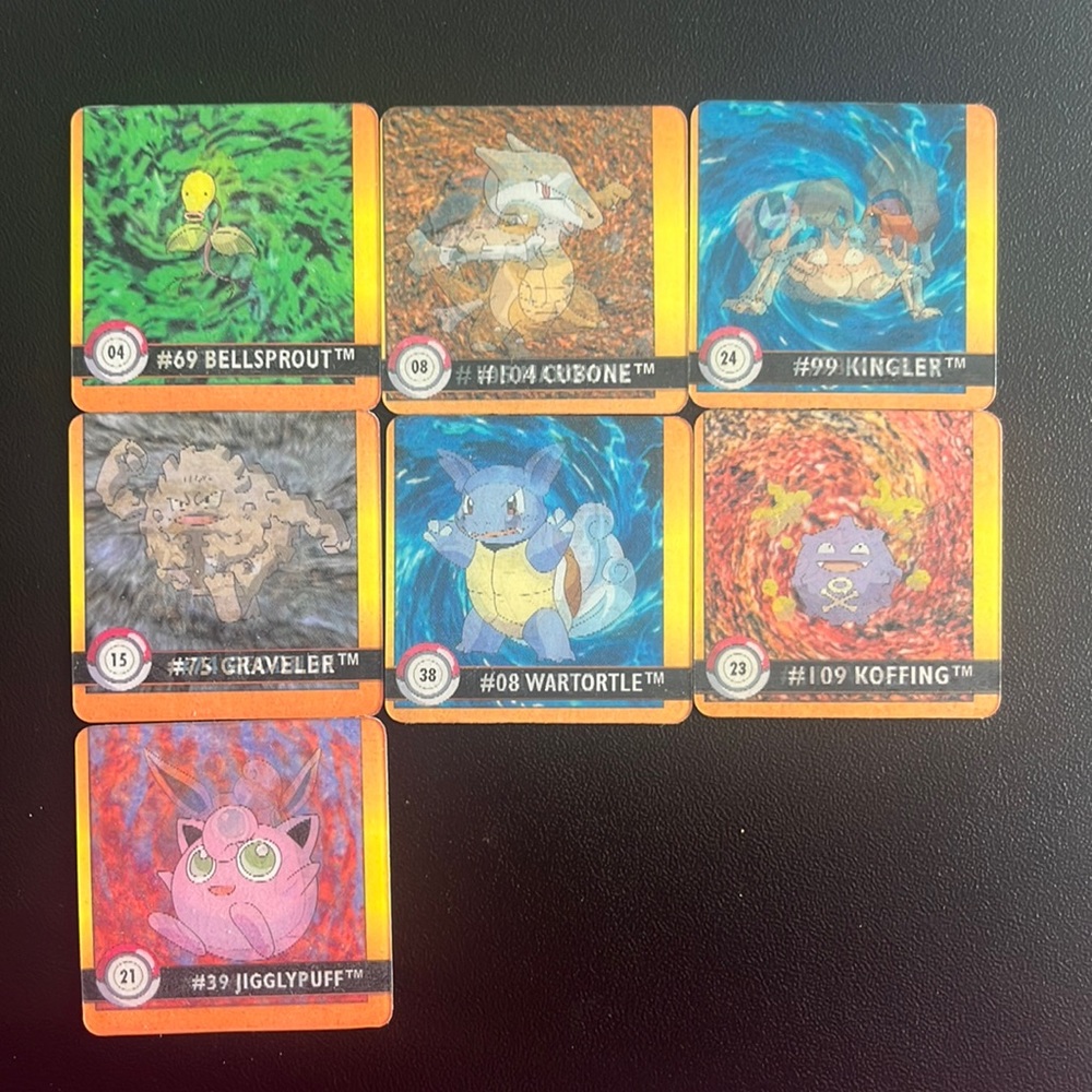 Pokémon 1998 Artbox Action Cards
